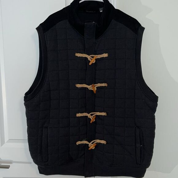 Western Sean John Quilted puffer puffy winter vest jacket 3XL toggle duffel mode - Picture 1 of 8